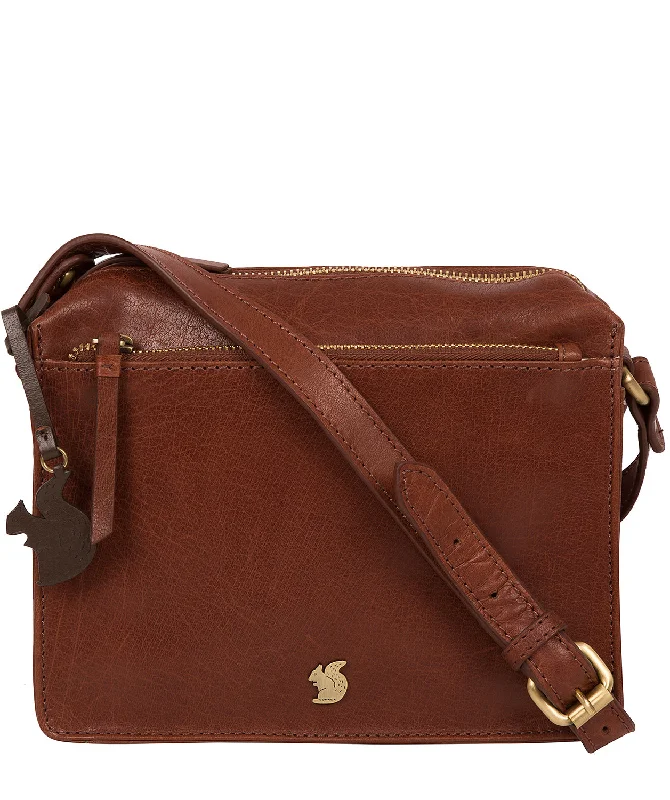 'Aurora' Conker Brown Leather Cross Body Bag Luxury Totes At The Lowest Prices Of The Season 'Aurora' Conker Brown Leather Cross Body Bag Luxury Totes At The Lowest Prices Of The Season