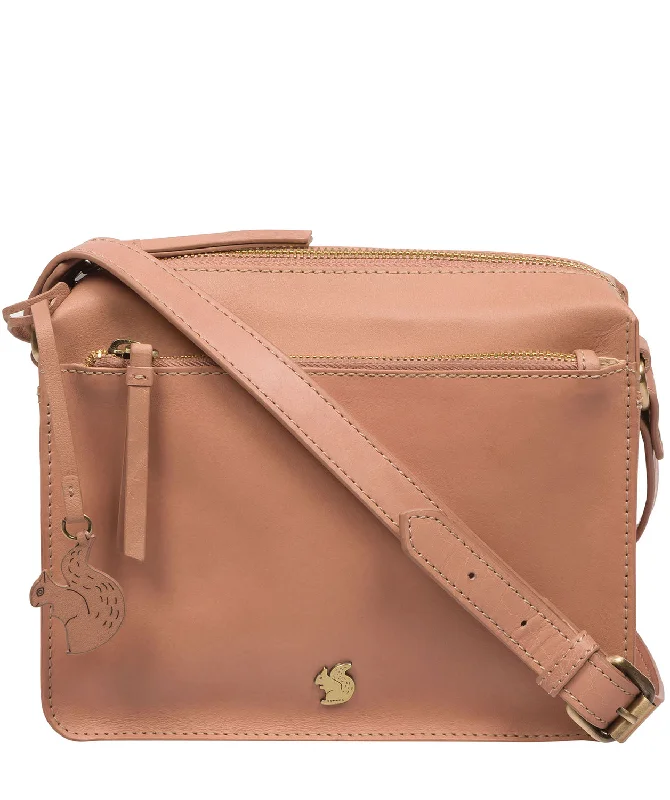 'Aurora' Subtle Pink Leather Cross Body Bag Classic Totes, Exclusive Deals