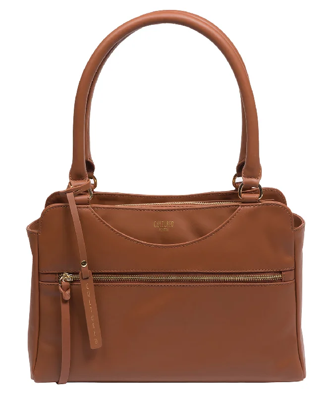 'Brianna' Oak Leather Handbag Exclusive Discounts On Stylish Handbags
