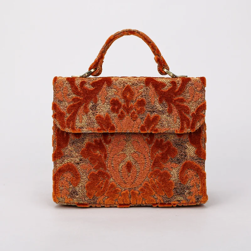 Burnout Velvet Orange Flap Satchel Best-Selling Bags Now At Exclusive Promotional Prices Burnout Velvet Orange Flap Satchel Best-Selling Bags Now At Exclusive Promotional Prices
