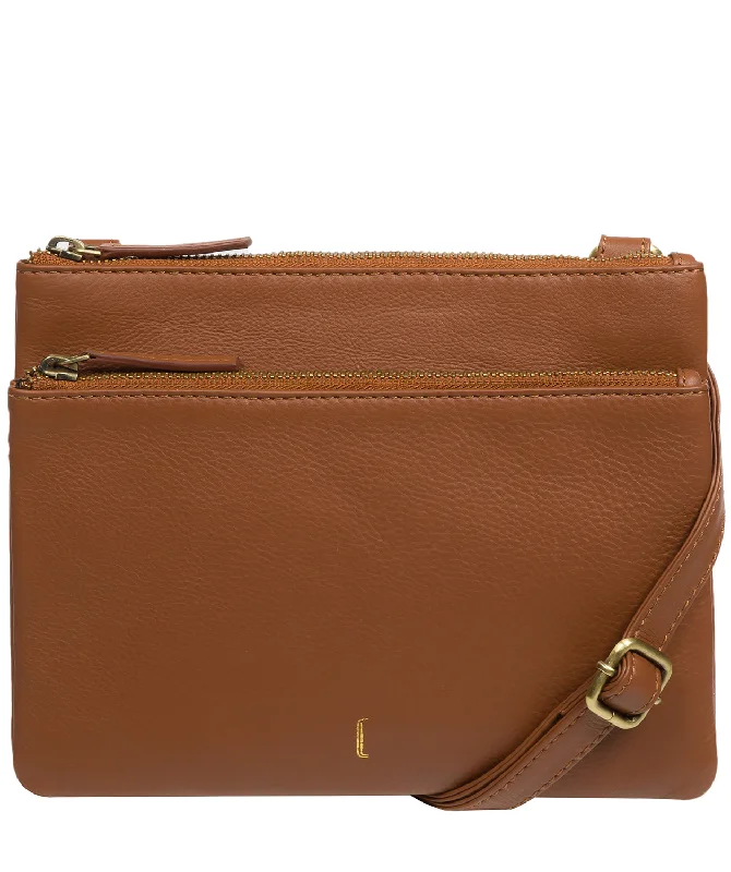 'Demi' Tan Leather Cross Body Bag Elegant Bags With Limited Stock Available
