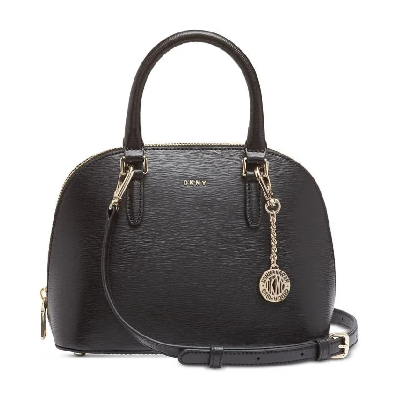 DKNY "Bryant" Dome Satchel with Convertible Strap In Black Premium Bags, Special Prices DKNY "Bryant" Dome Satchel with Convertible Strap In Black Premium Bags, Special Prices