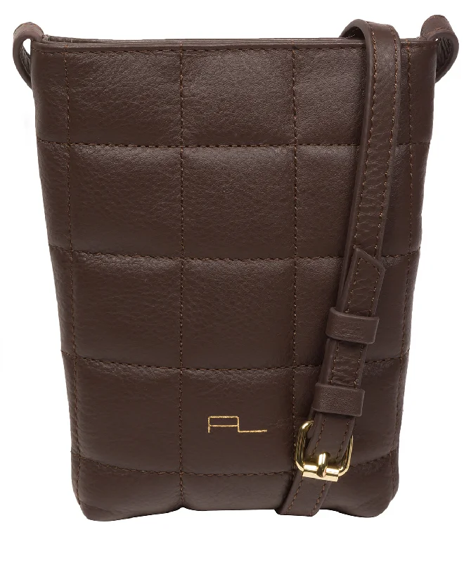 'Elouise' Hot Fudge Nappa Leather Cross Body Phone Bag Don't Miss Out – Handbag Discounts 'Elouise' Hot Fudge Nappa Leather Cross Body Phone Bag Don't Miss Out – Handbag Discounts
