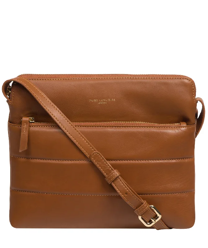 'Finola' Oak Nappa Leather Cross Body Bag Stylish Totes With Special Discounts