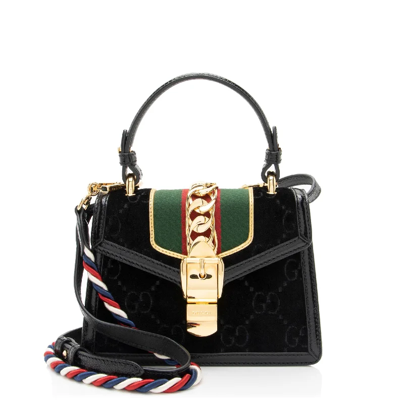Gucci GG Velvet Web Sylvie Mini Top Handle (SHF-G3UDXc) Stylish Bags At Unbeatable Prices – Shop Now Gucci GG Velvet Web Sylvie Mini Top Handle (SHF-G3UDXc) Stylish Bags At Unbeatable Prices – Shop Now