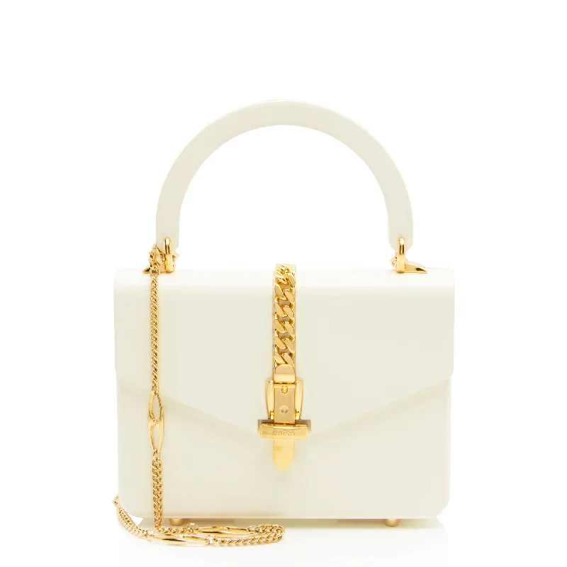 Gucci Plexiglass Sylvie 1969 Mini Top Handle (SHF-a361PU) Chic Bags, Shop Now