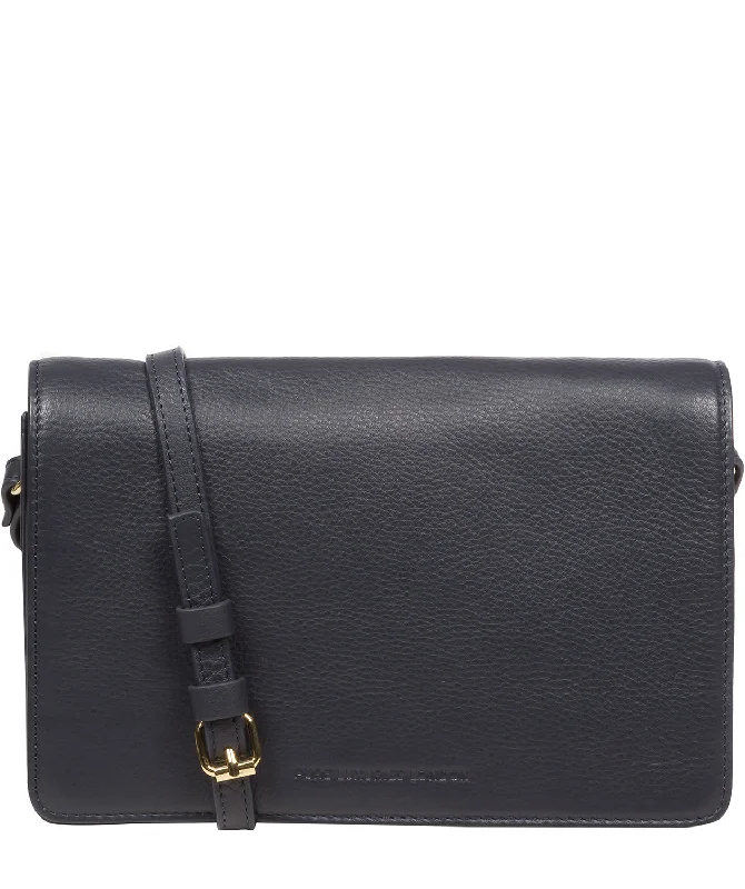 'Gwen' Navy Nappa Leather Cross Body Bag Classic Totes At Unbeatable Deals