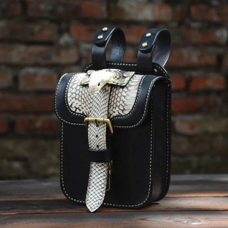 Handmade Biker Leather Belt Pouch Mens Cases Waist Bag Hip Pack Belt Bag Fanny Pack Bumbag for Men Flash Sale On Designer Bags