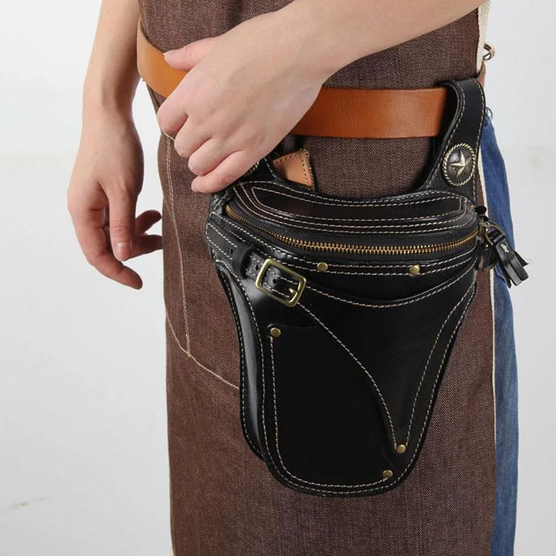Leather Belt Pouch Mens Small Cases Waist Bag Hip Pack Belt Bag Fanny Pack Bumbag for Men Premium Bags At Special Prices