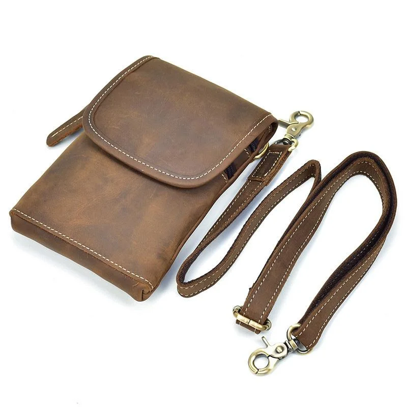 Leather Belt Pouch Mens Small Cases Waist Bag Hip Pack Belt Bag Fanny Pack Bumbag for Men Stylish Totes, Special Discounts