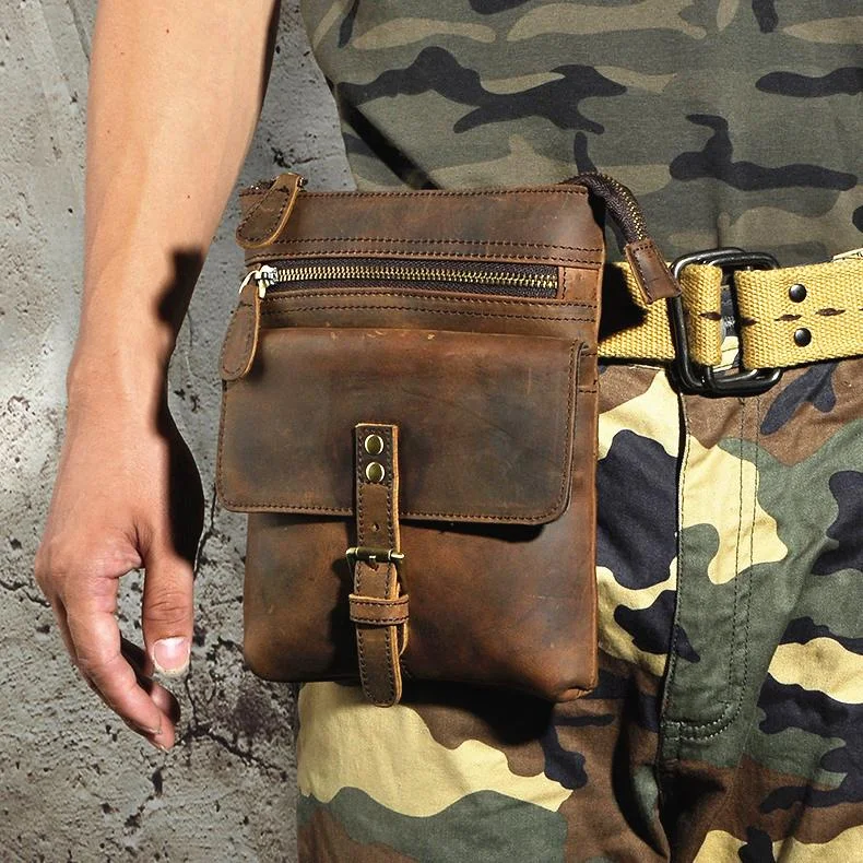 Leather Belt Pouch Mens Small Cases Waist Bag Hip Pack Belt Bag Fanny Pack Bumbag for Men Exclusive Bag Deals – Perfect For Any Occasion