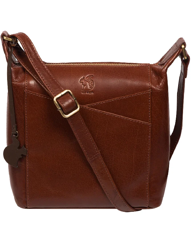 'Kiki' Conker Brown Leather Shoulder Bag Luxury Handbags, Budget-Friendly