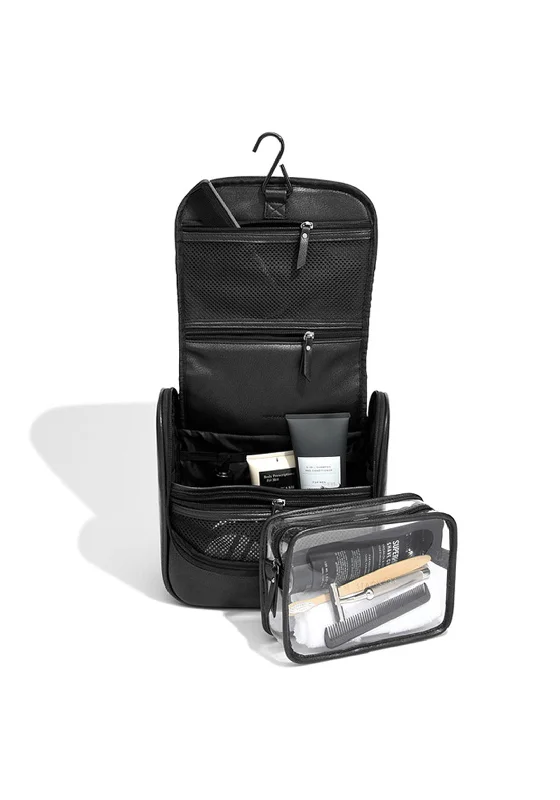 Stackers Hanging Washbag, Black Upgrade Your Look With Our Exclusive Bag Deals