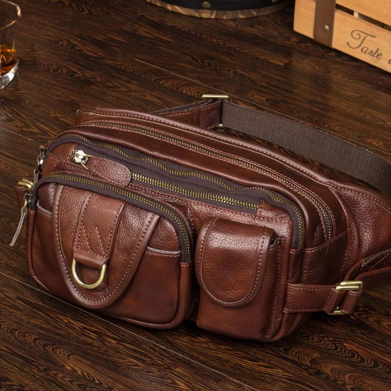 Leather Fanny Pack Mens Waist Bag Hip Pack Belt Bag Bumbag for Men Modern Handbags With Stylish Discounts Leather Fanny Pack Mens Waist Bag Hip Pack Belt Bag Bumbag for Men Modern Handbags With Stylish Discounts