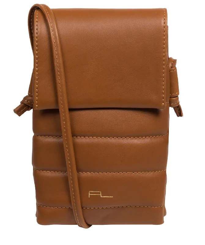 'Lilian' Oak Nappa Leather Cross Body Phone Bag Your Perfect Bag At The Perfect Price 'Lilian' Oak Nappa Leather Cross Body Phone Bag Your Perfect Bag At The Perfect Price
