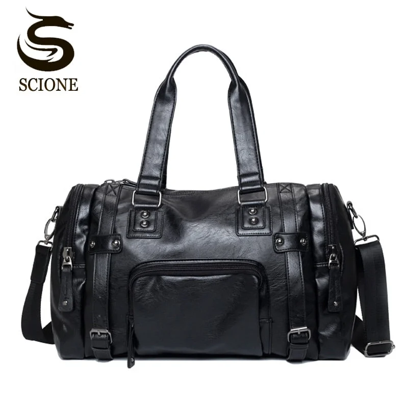 Luxury Style Mens Leather Travel Bag Statement Bags, Shop Today