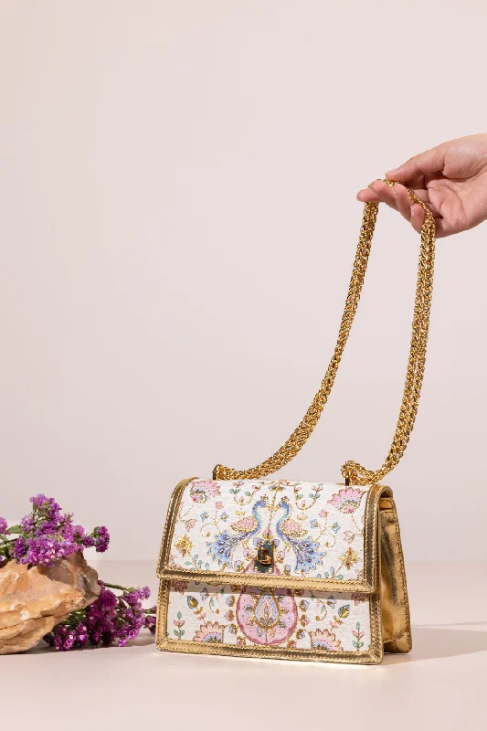 Manika Embroidered Leather Shoulder Bag Your Perfect Bag At The Perfect Price