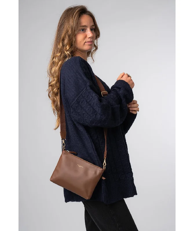 'Maria' Chestnut Leather Cross Body Bag Fashion-Forward Bags At Limited-Time Offers