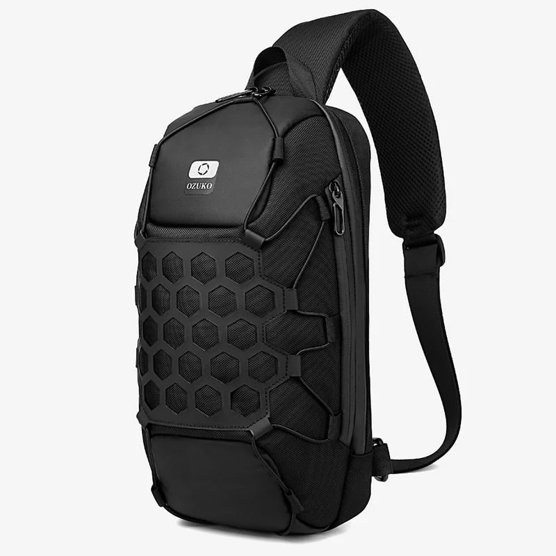 Men's Chest USB Charge Sling Bag Upgrade Your Look With Our Bag Sale