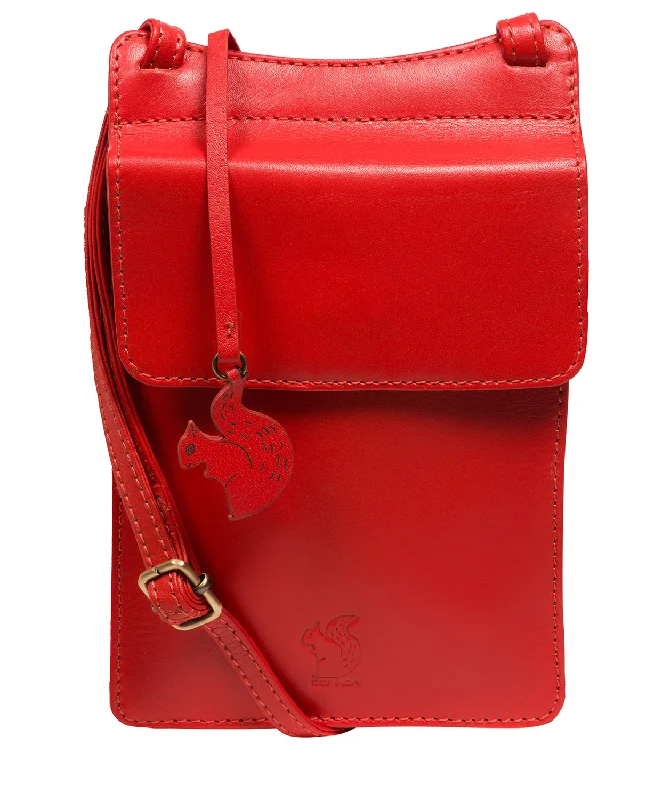 'Milly' Orangeade Leather Cross Body Phone Bag Trendy Handbags, Limited-Time Sale