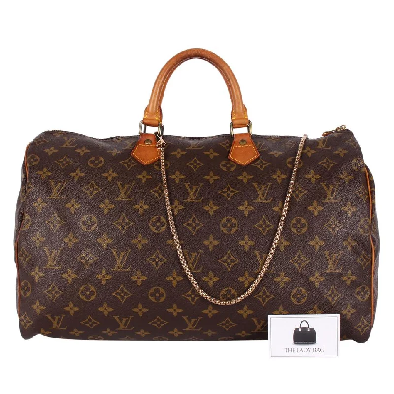 Monogram Speedy 40 Satchel (Authentic Pre-Owned) Elegant Bags, Limited Stock