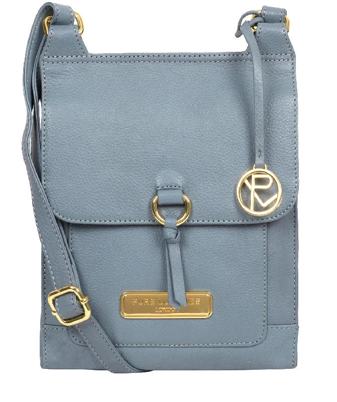 'Naomi' Blue Cloud Leather Cross Body Bag Fashion-Forward Bags, Now On Sale