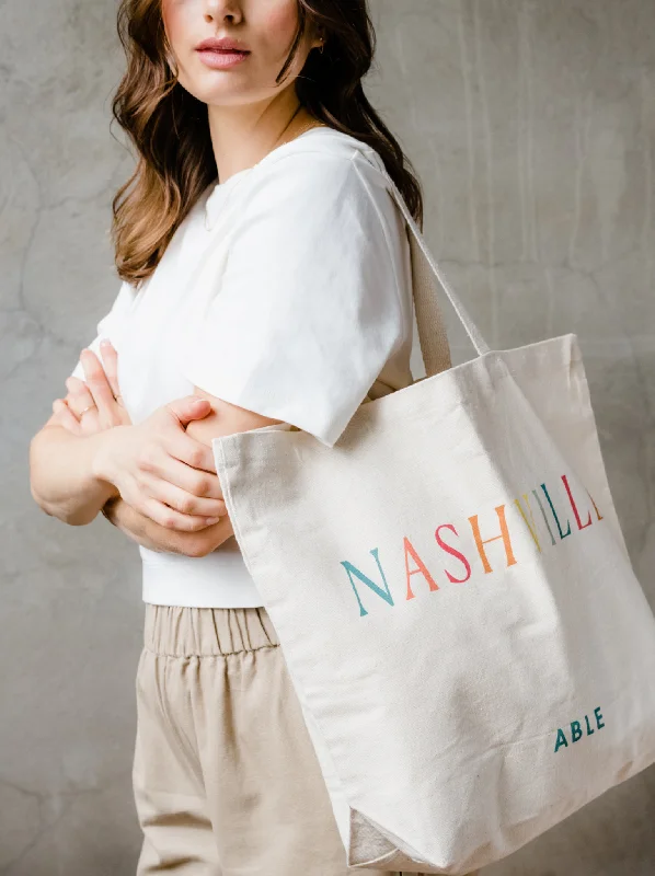 Nashville Canvas Tote Bag Don't Miss Out – Handbag Discounts