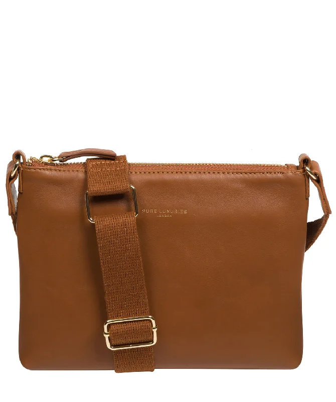 'Nessa' Oak Nappa Leather Cross Body Bag Fashion Bags, Limited Offer