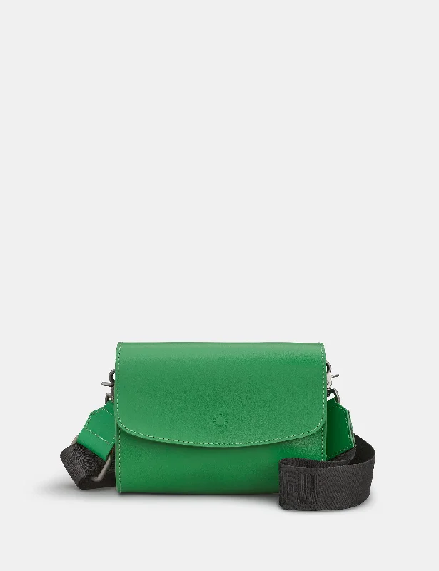 Newham Green Leather Cross Body Satchel Bag Trendy Purses, Limited Offer