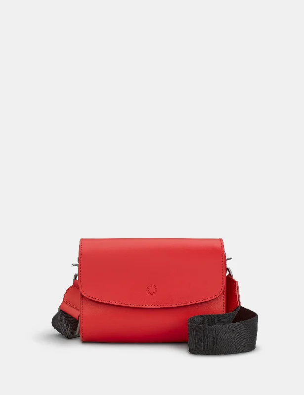 Newham Red Leather Cross Body Satchel Bag Must-Have Bags, Big Discounts