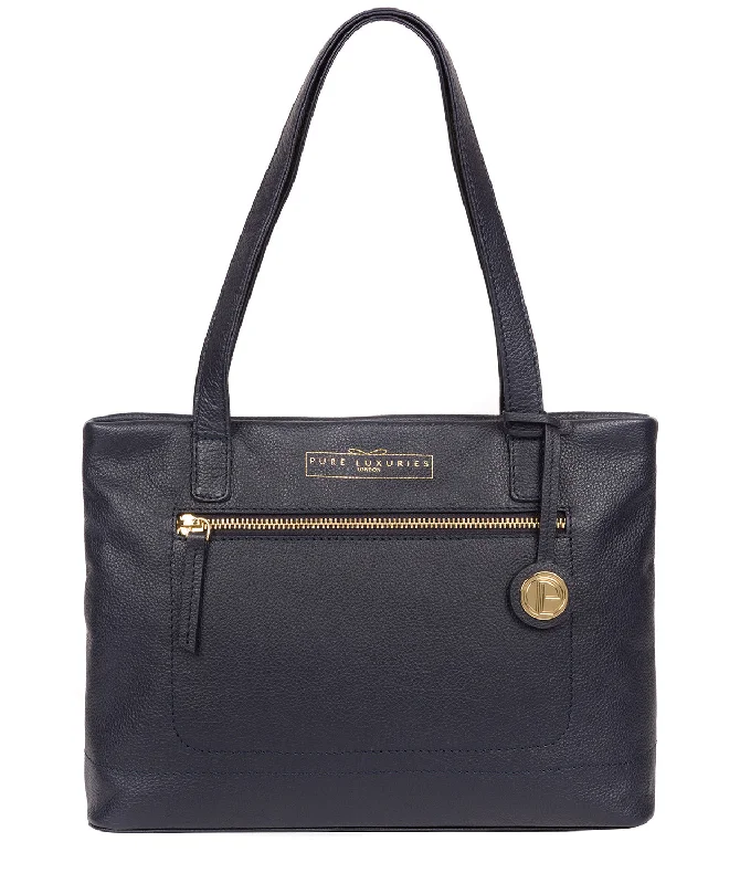 'Adley' Navy Leather Handbag Trendy Purses With Limited-Time Offers