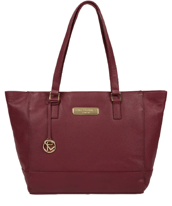 'Sophie' Pomegranate Leather Tote Bag The Handbag Sale You've Been Waiting For