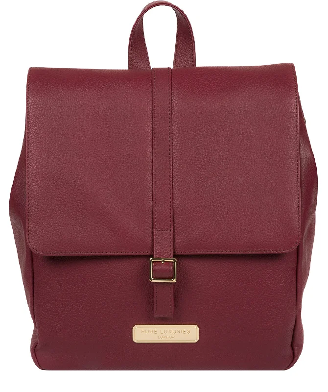 'Daisy' Pomegranate Leather Backpack Statement Bags, Shop Today