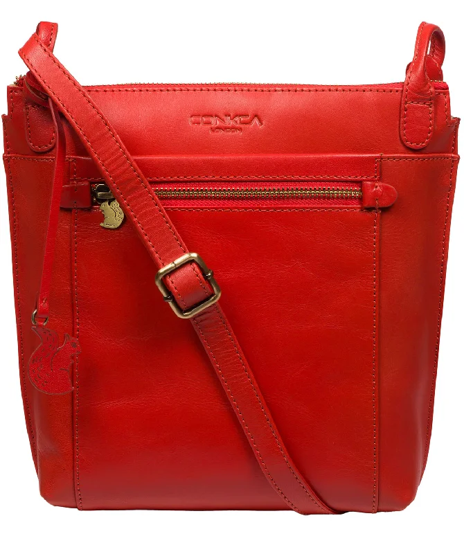 'Rego' Orangeade Leather Cross Body Bag Best Handbag Sale Of The Season