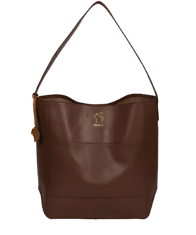 'Reynolds' Ombré Chestnut Vegetable-Tanned Unlined Leather Shoulder Bag Everyday Bags, Budget-Friendly 'Reynolds' Ombré Chestnut Vegetable-Tanned Unlined Leather Shoulder Bag Everyday Bags, Budget-Friendly
