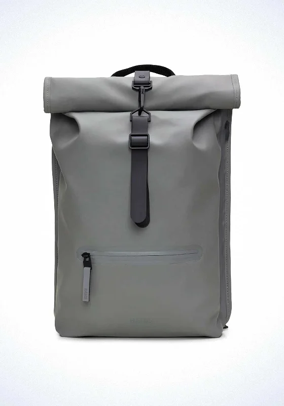 Rains Rolltop Rucksack, Grey Flash Sale On Handbags