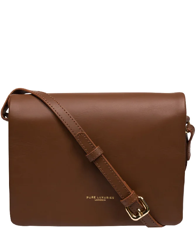 'Tammy' Chestnut Leather Cross Body Bag Fashionable Handbags At Must-Have Prices