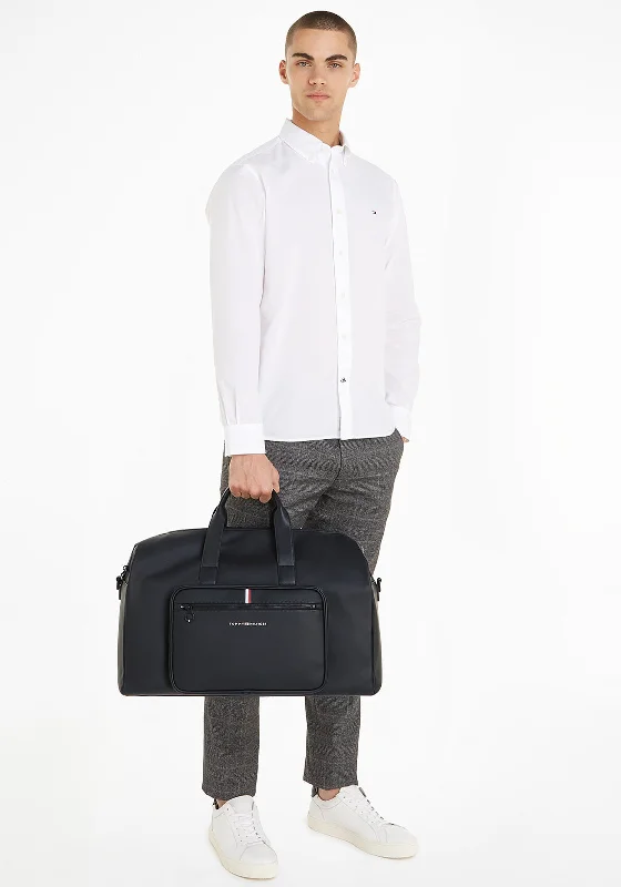 Tommy Hilfiger Essentials Pique Duffle Bag, Black Affordable Luxury With Top-Quality Handbags Tommy Hilfiger Essentials Pique Duffle Bag, Black Affordable Luxury With Top-Quality Handbags