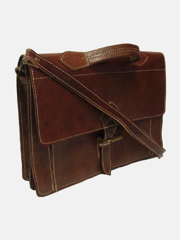 The Casablanca Large Satchel in Dark Brown Seasonal Sale On Trendy Handbags