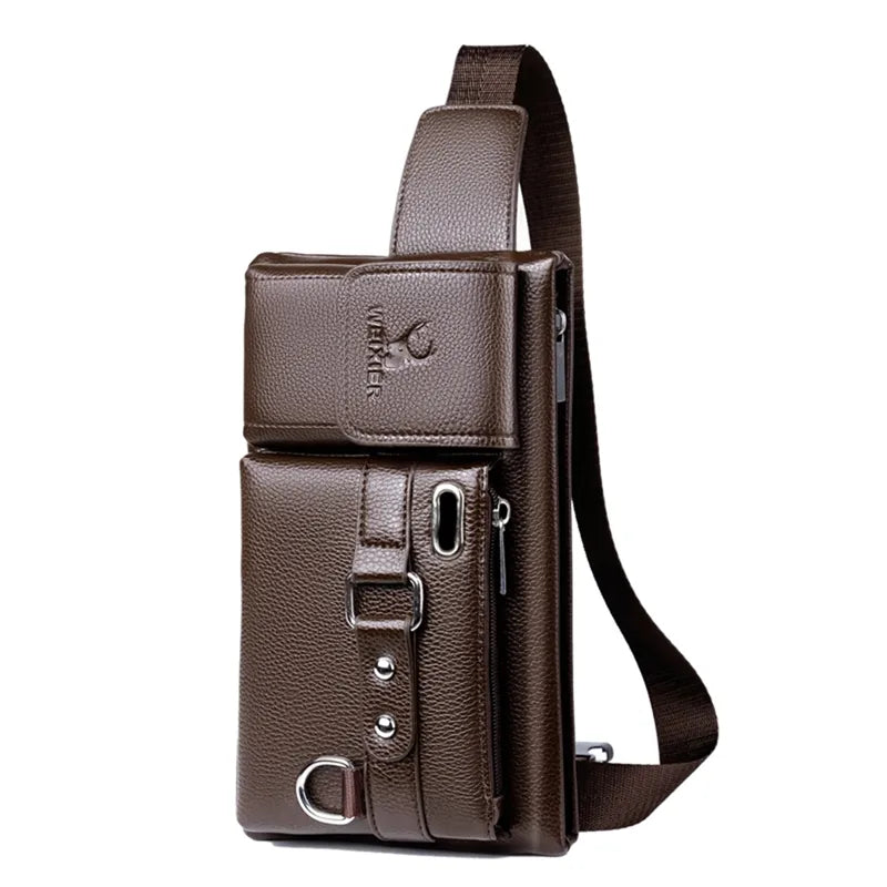 Classic Leather-Look Multi-Functional Waist Crossbody Bag Best Bag Sale Of The Season